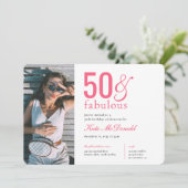 Invitation pour les 50 ans et fabuleuse (Debout devant)