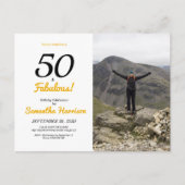 Invitation pour les 50 ans et Fabulueux (Devant)