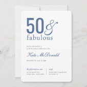 Invitation pour les 50 ans Fabulueux (Devant)