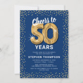 Invitation pour les 50 ans Golden Blue (Devant)