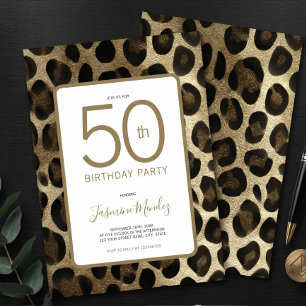 Invitation pour les 50 ans sur le thème de l'impre