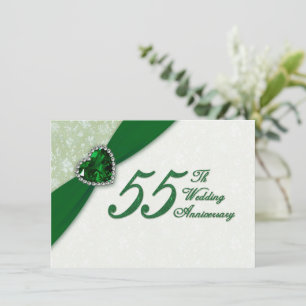 Invitation pour les 55 ans de mariage - Damask