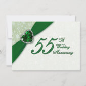 Invitation pour les 55 ans de mariage - Damask (Devant)
