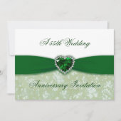 Invitation pour les 55 ans de mariage - Damask (Devant)