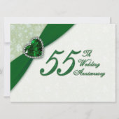 Invitation pour les 55 ans de mariage - Damask (Devant)