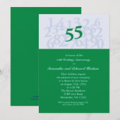 Invitation pour les 55 ans de mariage de Rubis (no (Devant / Derrière)