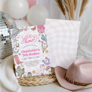 Invitation pour les 5 ans de Groovy Girl Rodeo