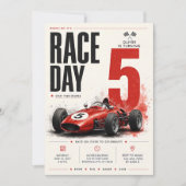 Invitation pour les 5 ans de Jour de Course | Form (Devant)