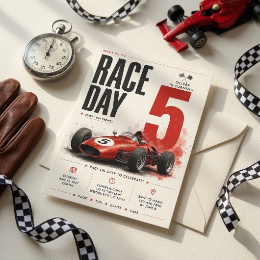 Invitation pour les 5 ans de Jour de Course | Form