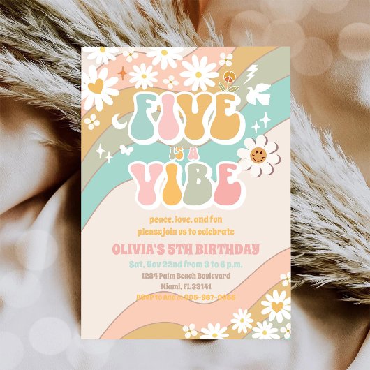 Invitation pour les 5 ans de Retro Daisy