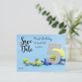 Invitation pour les 5 ans de Tennis "Save the Date (Debout devant)