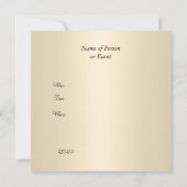 Invitation pour les 60 ans de Cream (Dos)