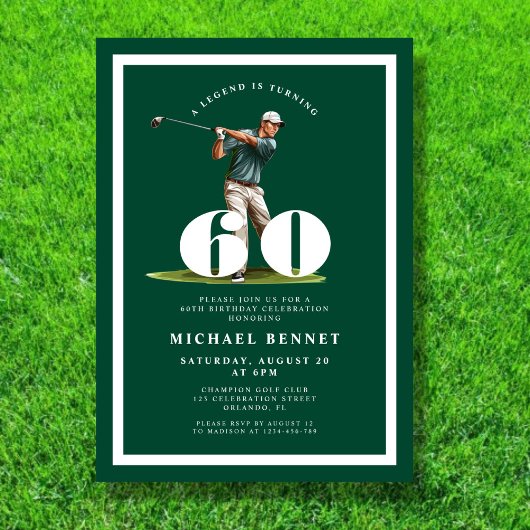 Invitation pour les 60 ans de Green Golf