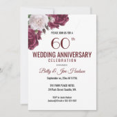 Invitation pour les 60 ans de mariage (Devant)