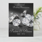 Invitation pour les 60 ans de mariage de diamant (Debout devant)