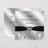 Invitation pour les 60 ans de mariage de diamant (Devant / Derrière)
