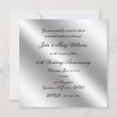 Invitation pour les 60 ans de mariage de diamant (Dos)