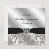 Invitation pour les 60 ans de mariage de diamant (Devant)