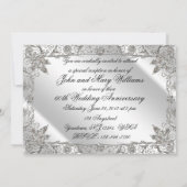 Invitation pour les 60 ans de mariage diamant Flou (Dos)