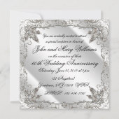 Invitation pour les 60 ans de mariage diamant Flou (Dos)