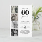Invitation pour les 60 ans de mariage en bande de (Debout devant)