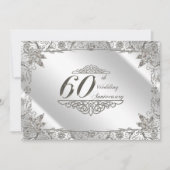 Invitation pour les 60 ans de mariage en diamant F (Devant)
