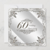 Invitation pour les 60 ans de mariage en diamant F (Devant)