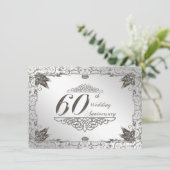 Invitation pour les 60 ans de mariage Flourish Dia (Debout devant)