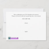 Invitation pour les 60 ans de mariage Frangipani (Dos)