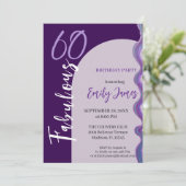 Invitation pour les 60 ans d'une femme (Debout devant)