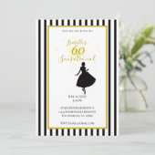 Invitation pour les 60 ans noir et or (Debout devant)