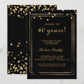 Invitation pour les 60 ans, Santé à 60 ans (Devant / Derrière)