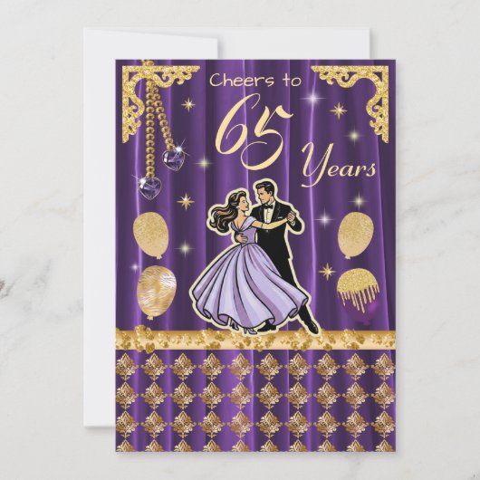 Invitation pour les 65 ans avec des couples de dan (Devant)