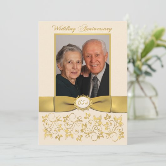 Invitation pour les 65 ans de mariage (Debout devant)