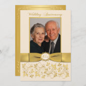 Invitation pour les 65 ans de mariage (Devant / Derrière)