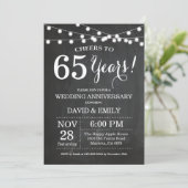 Invitation pour les 65 ans de mariage sur tableau  (Debout devant)