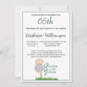 Invitation pour les 65 ans d'une golfeuse (Devant)