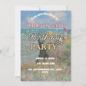 Invitation pour les 6 ans de Butterfly filles (Devant)