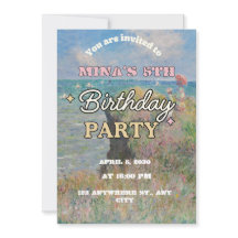 Invitation pour les 6 ans de Butterfly filles