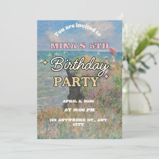 Invitation pour les 6 ans de Butterfly filles