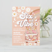 Invitation pour les 6 ans de Retro Rainbow (Debout devant)