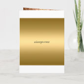 Invitation pour les 70 ans Anniversaire Or (Dos)