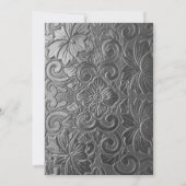 Invitation pour les 70 ans avec paillettes noires  (Dos)