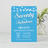 Invitation pour les 70 ans Bleu Fabuleux (Debout devant)