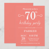 Invitation pour les 70 ans Corail (Devant / Derrière)