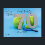 Invitation pour les 70 ans de Tennis, "Sauver la d<br><div class="desc">Préparez-vous à servir des moments amusants ! Vous êtes invités à notre célébration "Save the Date" sur le thème du tennis.</div>