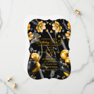 Invitation pour les 70 ans des femmes, Floral Surp