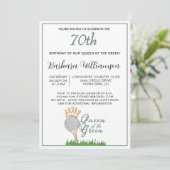 Invitation pour les 70 ans d'une golfeuse (Debout devant)