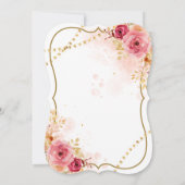Invitation pour les 70 ans sur le thème floral (Dos)
