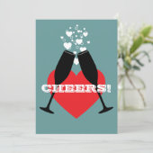 Invitation pour les 75 ans de mariage - Santé ! (Debout devant)